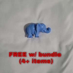 Baby Blue Elephant Toy Cute Plastic Animal Figure